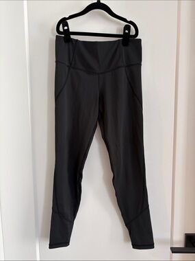 Lilybod Black Leggings with Logo Print